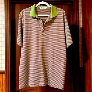 A Perfect Day In Paradise Sebastian Varney Lime Green And Purple Stripes Size L